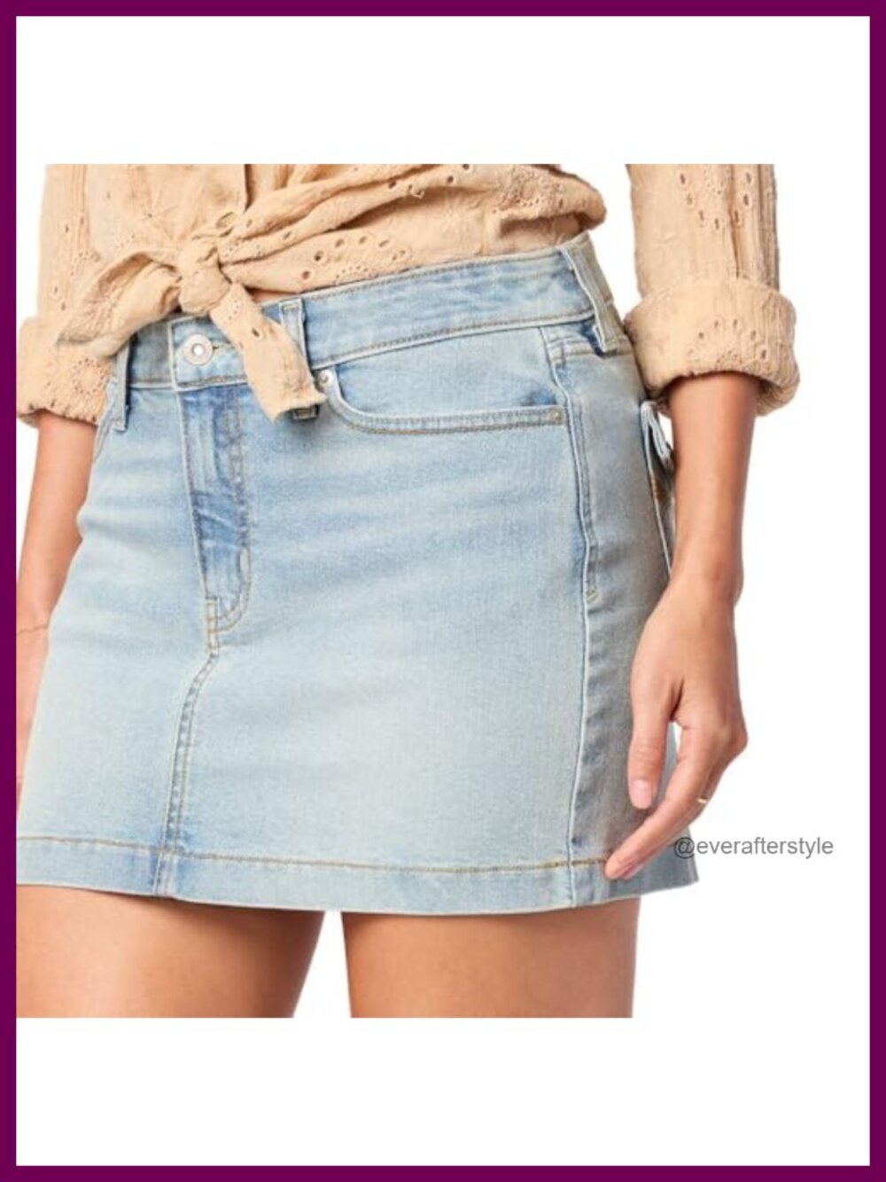 Women's Slim Fit Mid Rise Active Skirt Cotton Blend